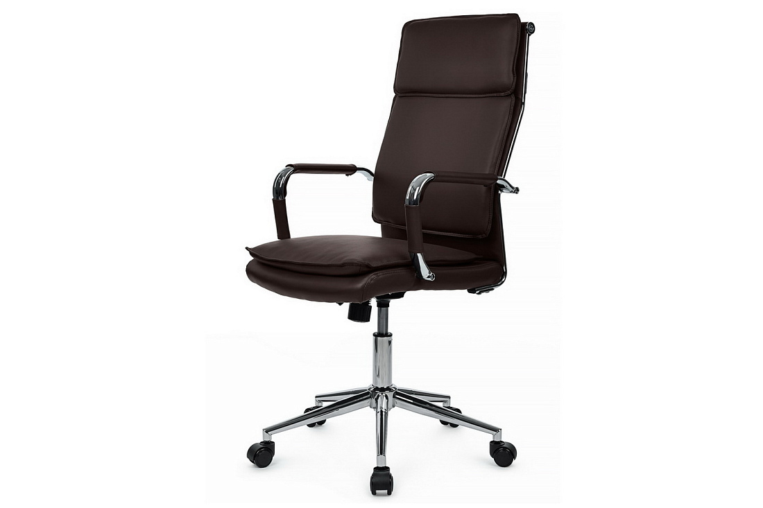 кресло руководителя rv chair dil 6018h тёмно-коричневая экокожа фото